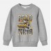 【12M-9Y】Boy Road Roller Print Cotton Stain Resistant Long Sleeve Sweatshirt