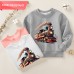 【12M-9Y】Boy Train Print Cotton Stain Resistant Long Sleeve Sweatshirt