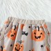 【6M-5Y】2-piece Kids Halloween Print Long Sleeve Sweatshirt And Pants Set