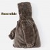 【18M-6Y】Boys Thick Car Space Camo Print Reversible Hooded Fleece Coat